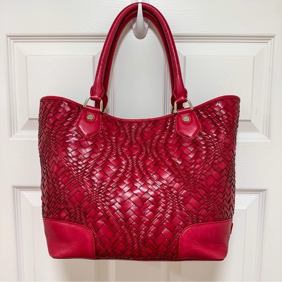 Cole Haan Optical Weave Leather Large Tote - Picture 5 of 15